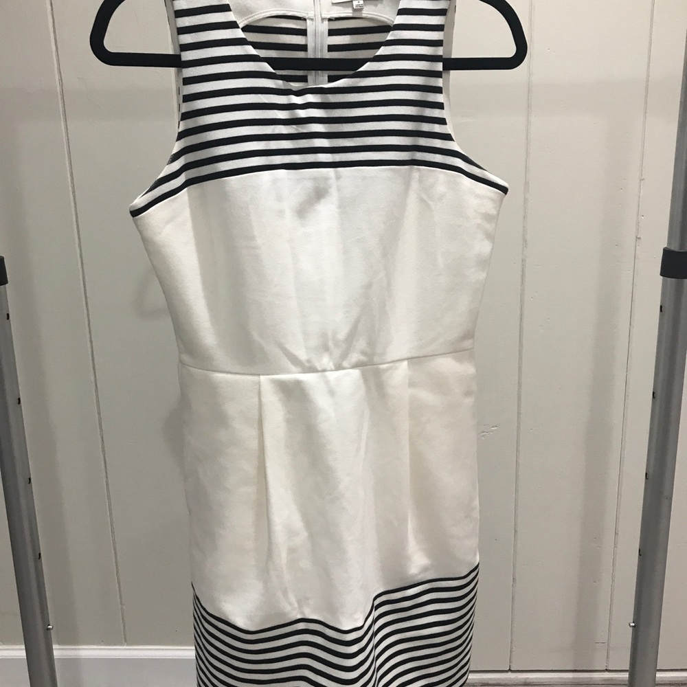MADEWELL Nautical white/black dress, Size small